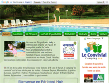 Tablet Screenshot of campingleconvivial.com